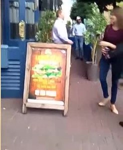 Two tough guys start a fight with one man!