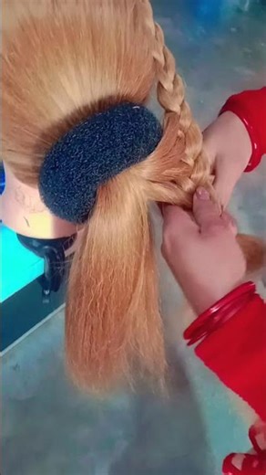 side bun tutorial hairstyle for women stylish #hairtutorial juda bun 💃❤️😍💕💗👀