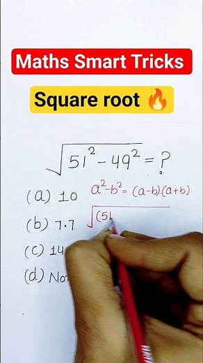 Square root math 🔥