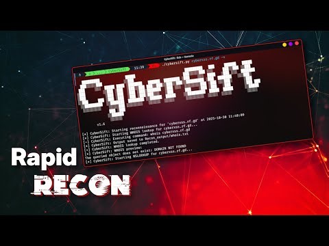 Stop Wasting Time! Automate Recon Like a Pro with CyberSift 🔥