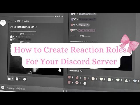 How to Create Reaction Roles on Discord!
