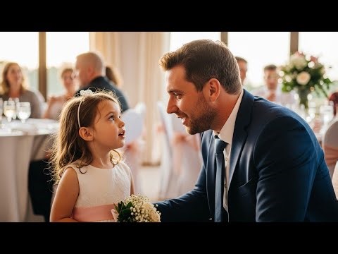 “A Single Dad Took His Daughter to a Wedding — Her One Question Changed Everything”