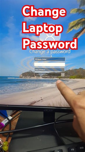How to change laptop windows 10/11 password