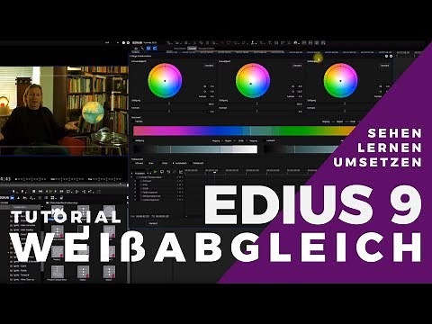 EDIUS - Weißabgleich, mit der 3-Wege Farbkorrektur korrigieren.