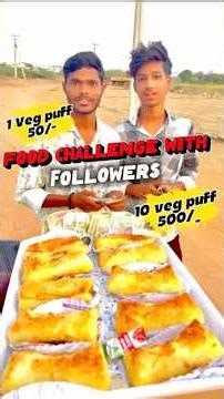 Veg Puff Challenge| 1 Puff: 50rs, 10 Puffs: 500rs, #foodchallenge #food #msdhoni #csk #vegpuff
