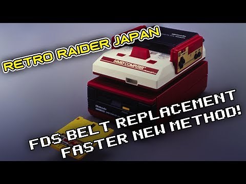 *NEW METHOD* Fastest Easiest Famicom Disk System Belt Replacement