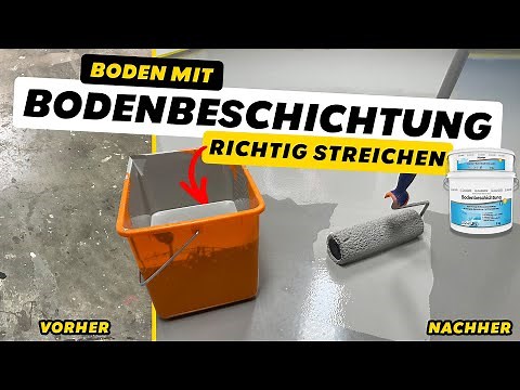 Recoating the garage floor (instructions) - explained step by step by a master painter
