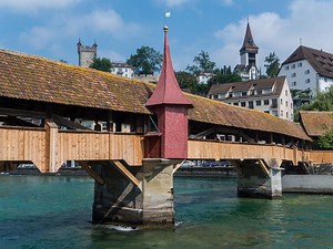 Spreuer Bridge in Lucerne, Switzerland