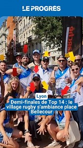 🏉 Lyon vibre tout le week-end au rythme du ballon ovale. Alors que les demi-finales se jouent au Groupama Stadium ce vendredi et ce samedi soir, un village dédié au rugby a pris ses quartiers sur la place Bellecour. De nombreuses animations gratuites sont mises en place pour découvrir le monde de l'ovalie. Le village est ouvert de 10 heures à 19 heures ce samedi | Le Progrès