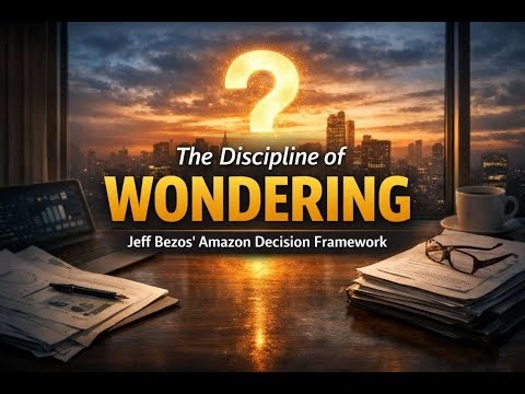 The Discipline of Wondering. Jeff Bezos’ Amazon Decision Framework Explained