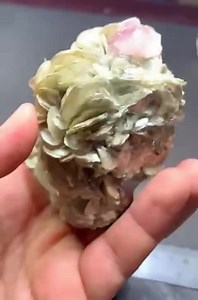 Pink Apatite Terminated Crystals Combine Muscovite, Crystals Wholesale, April Birthstone, Minerals Specimen, Anniversary Gift - Etsy