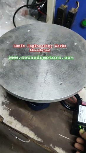 *Smooth Rotating Platform AC Gear Motor Slow speed and High Torque with speed controller* #acmotor