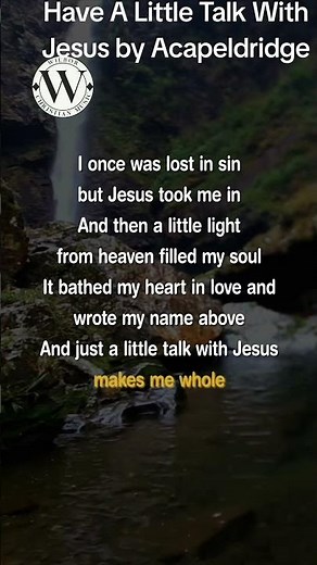 Have A Little Talk With Jesus - Acapeldridge (Music Video with Lyrics) #shorts #christiansongs