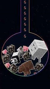 Satisfying Merge! 🐷💀✨ Minecraft Mobs: Small to Giant #satisfying #gaming