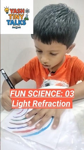 Magic Water Trick! 💧 Light Refraction Experiment for Kids | Yash Fun Science #03