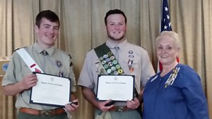 DAR honors two Eagle Scouts