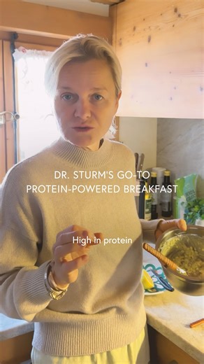 HIGH PROTEIN BREAKFAST 🥑✨ #drbarbarasturm #skincare #antiinflammatory