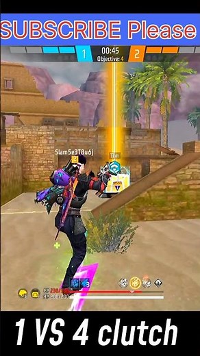 IMPOSSIBLE One - Tap Headshot Challenge 🤯 1 VS 4 CLUTCH video dekho