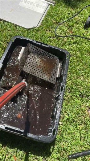 Deep Cleaning Dirty BBQ Burners: The Ultimate Degreasing Flush! 🧼🔥 #Shorts