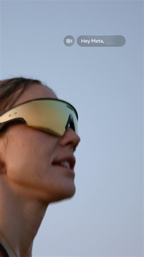 1.7M views · 23 reactions | Step up. Get real-time stats while you run from your Performance AI Glasses. Pairs with Garmin devices. Shop now. | Oakley Meta | Facebook