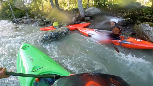 The Little Susitna River is one of my favorites in Alaska. From Hatcher Pass, a meca for outdoor activity, down to the flatlands of the Mat-Su valley, the Lil' Su drops at about 100 ft per mile for 5 miles. At the common low flow of the river, it's a steep and technical boulder garden. But, when snow is melting at its peak or rains in the Talkeetna Mountains bring high flows to the river, it's an action packed, fluffy and continuous section to paddle. - Todd Wells | Dagger Kayaks