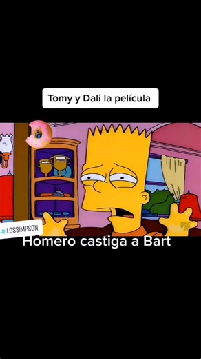 Homero castiga a Bart - Tomy y Dali la película