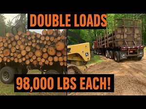 Maxing Out the Load: Self-Loader and Crib Trailer Haul White Pine & Bolts to the Mill!”
