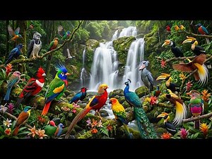 Tropical Birds of the Amazon Jungle 🦜🦅🦩🦚🌴🌺 #amazonwildlife #amazonrainforest #junglebirds #strange