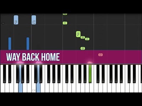 SHAUN - Way Back Home (EASY Piano Tutorial)