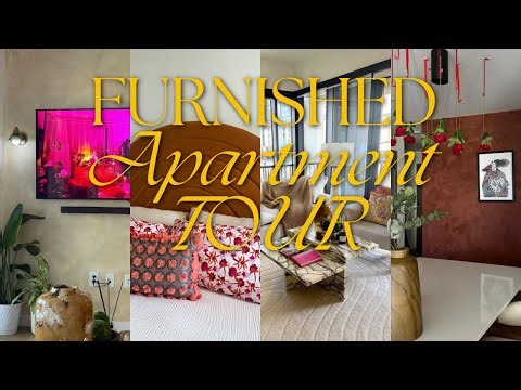 Detailed FURNISHED APARTMENT TOUR | *contemporary, artistic & colorful*
