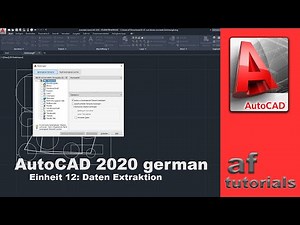 AutoCAD (deutsch) - Einheit 12 - Daten Extraktion