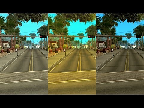 GTA San Andreas color filters comparison (SkyGfx)