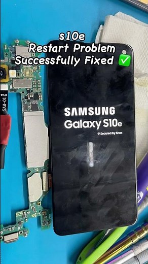 Samsung s10e Restart Problem Successfully Fixed #samsung #iPhone #icloud #apple #repair