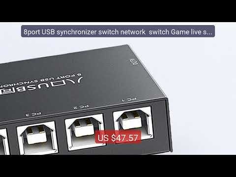 8port USB synchronizer switch network switch Game live screen... — Hot Deal 2026 | Limited Offer!