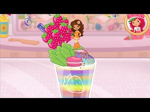 Strawberry Shortcake Bake Shop - Orange Blossom Frosty Rainbow Slush - Fun Cooking Gameplay