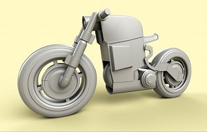 3dmax风格化摩托车建模教学