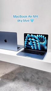1K views | First look at the Sky Blue MacBook Air M4 in-person. it’s a new color specifically for the MacBook Air 2025 family, starting at $999 for the 13” version and $1,199 for the 15”  other colors include Starlight, Silver and Midnight! #macbookair #macbookairm4 #macbookair2025 | Tom's Guide | Facebook