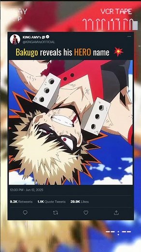 Bakugo reveals his HERO name 💥 | #myheroacademia #animeedit #mangaedit #video #allmight #deku