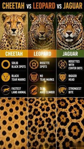 Cheetah vs Leopard vs Jaguar
