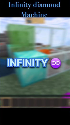 INFINITY DIAMOND MACHINE ##MINECRAFT #viral ##SHORTS