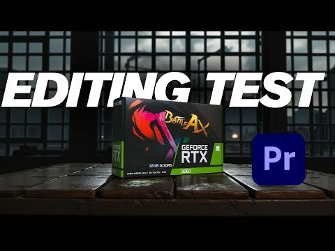 RTX 3060 12 GB Adobe Premiere Editing Performance test