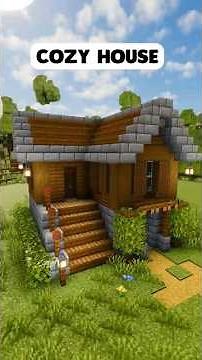 How to Build a Cozy House in Minecraft (Easy & Aesthetic Short!) #shorts