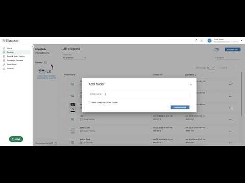 Walkthrough: Projects Page