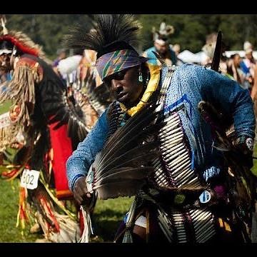 Afro Native Dancer Performing for A Tribe Called Red Tour