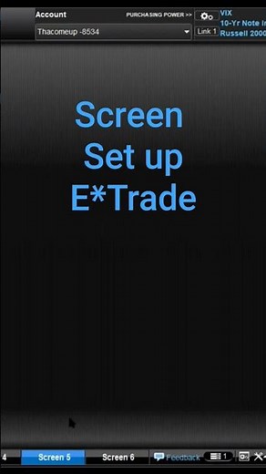 Etrade Pro set up #etrade #setup #stockcharts