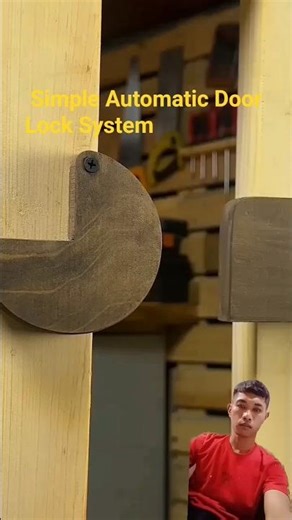 Simple Automatic Door Lock System#DIY #AutomaticDoorLock #SmartHome 😊