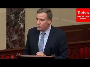 Mark Warner Celebrates Bipartisan Infrastructure Bill On Senate Floor