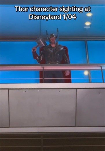 Thor character sighting at Disneyland #disneyland