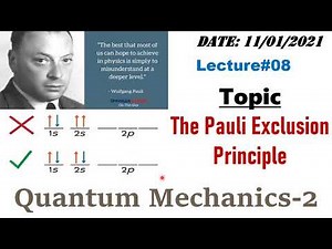 Pauli Exclusion Principle in Quantum Mechanics
