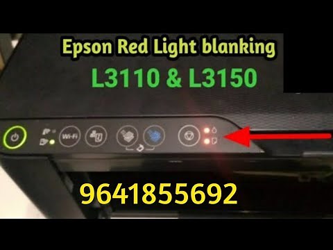 Epson L3150 red light blinking solution